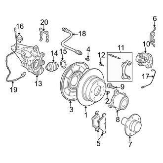 BMW OE - Rear Suspension - Brake Components (Wagon)