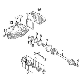 BMW OE - Rear Suspension - Axle & Differential (Wagon)