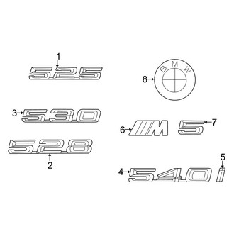 BMW OE - Trunk Lid - Exterior Trim (Sedan)