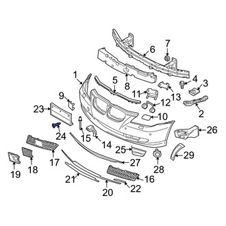BMW OE - Front License Plate Bracket Screw