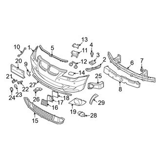 BMW OE - Front Bumper & Grille - Bumper & Components (With Aerodynamic Package), (Base)