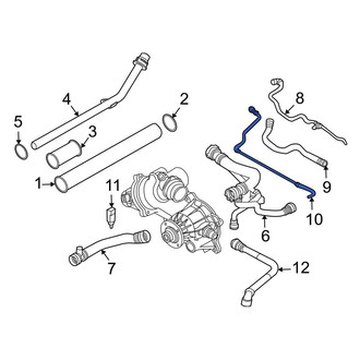 BMW OE - Engine Coolant Overflow Hose