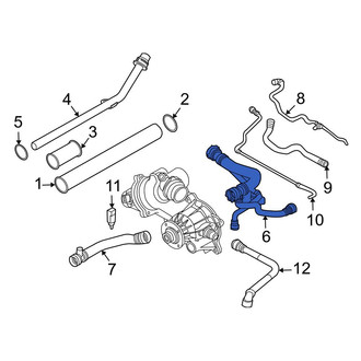 BMW OE - Upper Radiator Coolant Hose