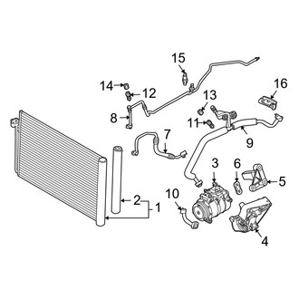 BMW OE - Air Conditioner & Heater - Condenser, Compressor & Lines