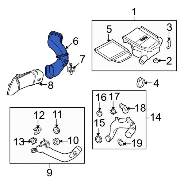 Engine Air Intake Hose