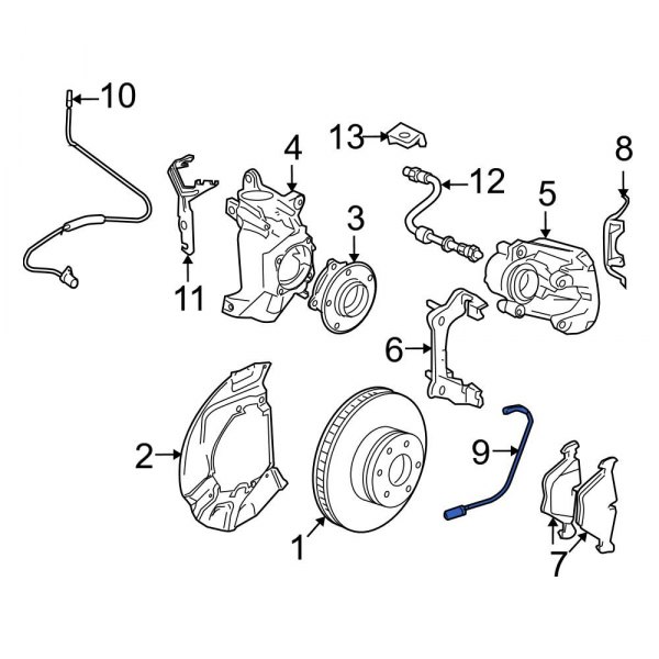 Disc Brake Pad Wear Sensor