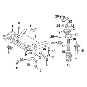 BMW OE - Rear Lower Outer Suspension Control Arm Nut