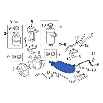 BMW OE - Power Steering Pressure Hose