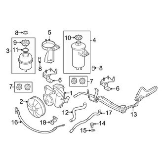 BMW OE - Steering Gear & Linkage - Pump & Hoses (W/O Dynamic Drive)