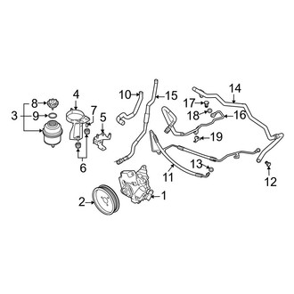 BMW OE - Steering Gear & Linkage - Pump & Hoses (W/O Dynamic Drive)