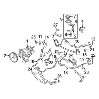 BMW OE - Steering Gear & Linkage - Pump & Hoses (With Dynamic Drive)