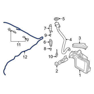 BMW OE - Front Windshield Washer Hose