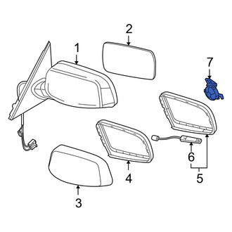 BMW OE - Front Door Mirror Drive Motor