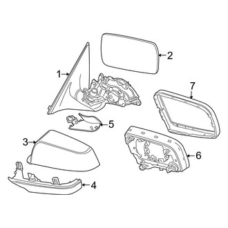 BMW OE - Front Door - Outside Mirrors (Gloss Black)