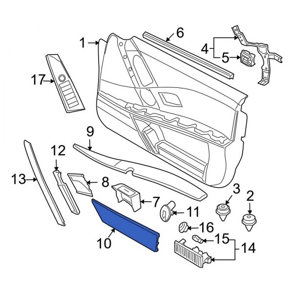 Door Trim Panel Pocket