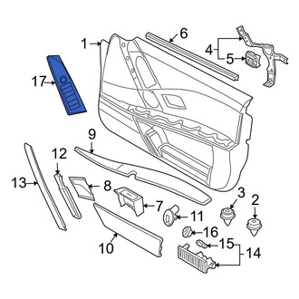 BMW OE - Front Left Door Switch Trim Panel