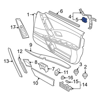 BMW OE - Rear Interior Door Pull Handle Support