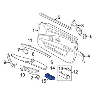 BMW OE - Front Left Door Switch Trim Panel