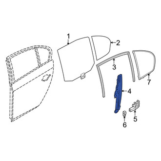 BMW OE - Rear Right Window Regulator