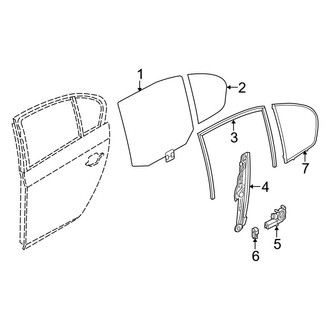 BMW OE - Rear Door - Glass & Hardware