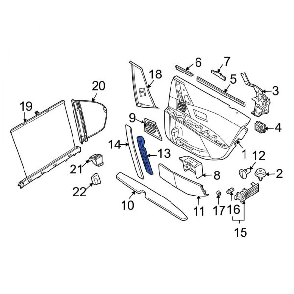 Interior Door Pull Handle