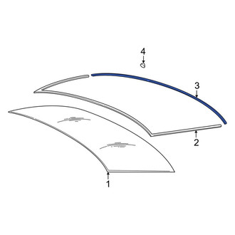 BMW OE - Rear Lower Back Glass Reveal Molding