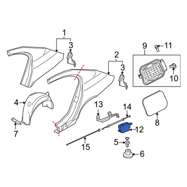 Fuel Filler Door Lock Actuator