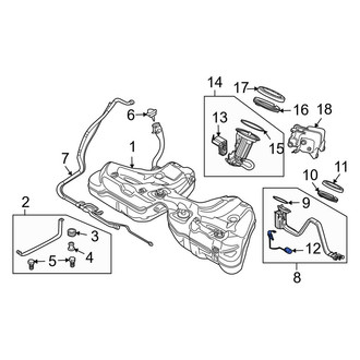BMW OE - Right Fuel Sender and Hanger Assembly