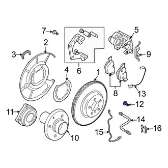 BMW OE - Disc Brake Rotor Set Screw