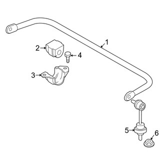 BMW OE - Rear Suspension - Stabilizer Bar & Components (W/O Dynamic Drive)
