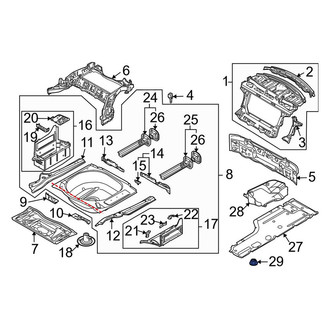 BMW OE - Battery Tray Nut