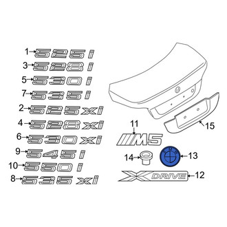 BMW OE - Rear Deck Lid Emblem