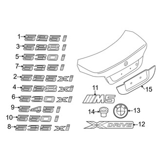 BMW OE - Trunk Lid - Exterior Trim