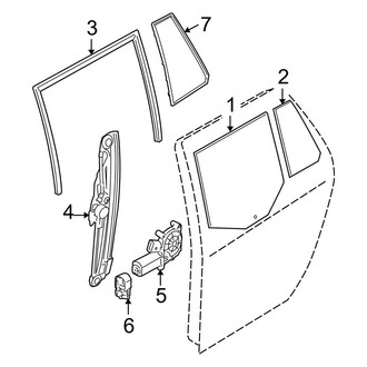 BMW OE - Rear Door - Glass & Hardware (Wagon)