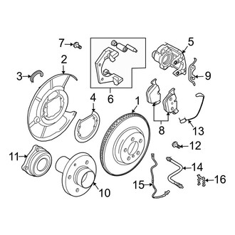 BMW OE - Rear Suspension - Brake Components (Wagon)