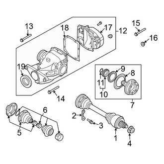 BMW OE - Rear Suspension - Axle & Differential (Wagon)
