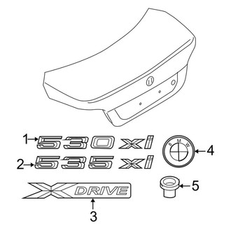 BMW OE - Lift Gate - Exterior Trim (Wagon)