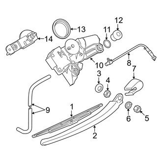 BMW OE - Lift Gate - Wiper & Washer Components (Wagon)