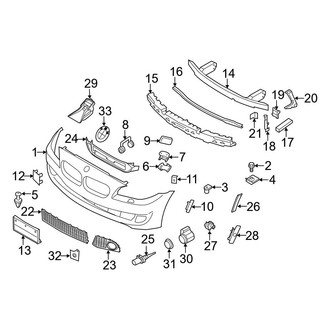 BMW OE - Front Bumper & Grille - Bumper & Components (With M Package), (Base)
