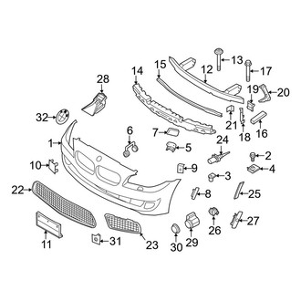 BMW OE - Front Bumper & Grille - Bumper & Components