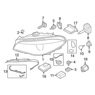 BMW OE - Front Lamps - Headlamp Components (HID)