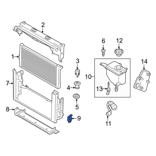 Radiator Mount Bracket