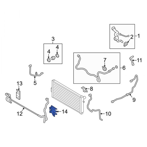 Engine Coolant Pipe Bracket