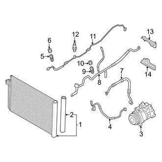 BMW OE - Air Conditioner & Heater - Condenser, Compressor & Lines