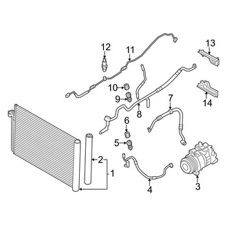 BMW OE - Air Conditioner & Heater - Condenser, Compressor & Lines