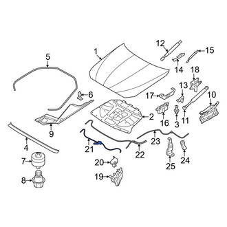 BMW OE - Front Hood Release Cable