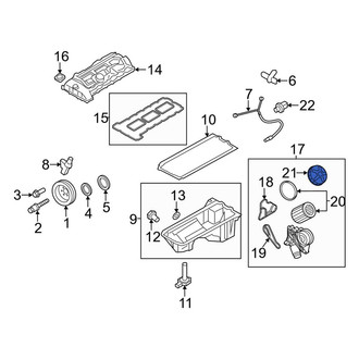 BMW OE - Engine Oil Filter Housing Cover