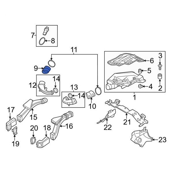 Engine Air Intake Hose Adapter