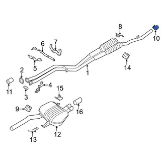 BMW OE - Exhaust Muffler Clamp