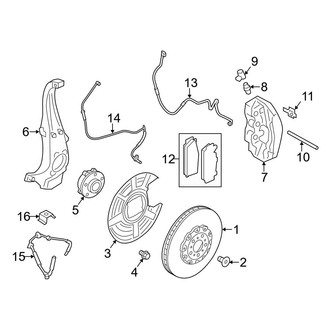 BMW OE - Front Suspension - Brake Components